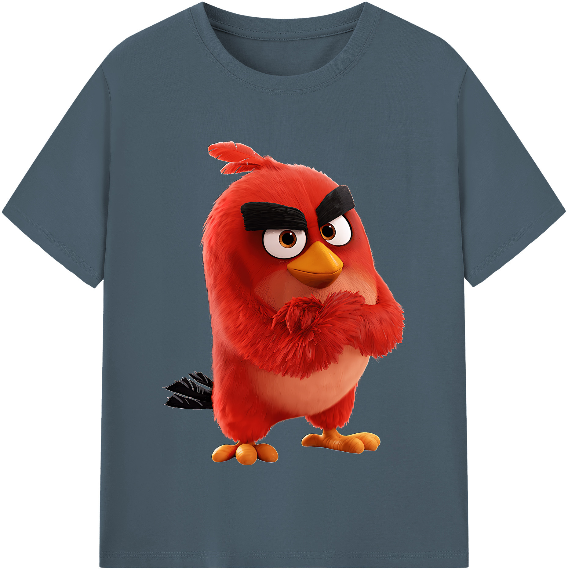 （画像用） Angry Birds アングリーバード 綿100％半袖Tシャツ（フロントプリント）